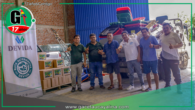 Devida equipa a 30 caseríos de San Martín con kits de herramientas para trabajo comunitario