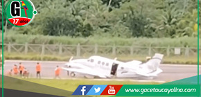 Avioneta Aterriza de Emergencia en Pucallpa por Falla Técnica.