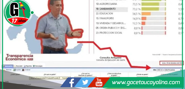 Ejecución Presupuestal del Distrito de Campo Verde.