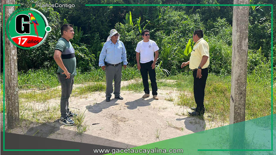 Alcalde impulsa obra en Las Colinas en Contamana