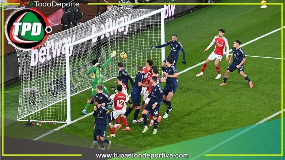 Arsenal le ganó 2-0 de local a Manchester United por la Premier League