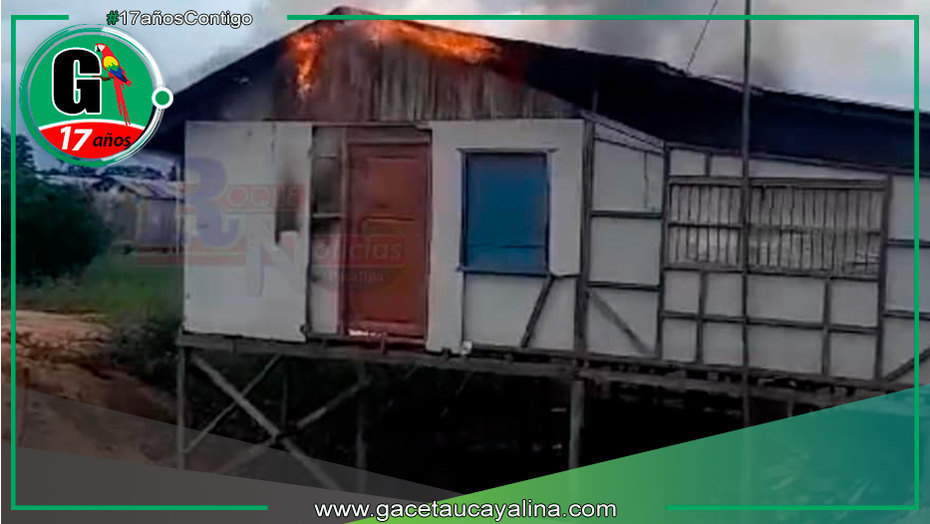 Incendio consume vivienda en el AA.HH. 12 de julio y deja a la dueña en estado crítico.