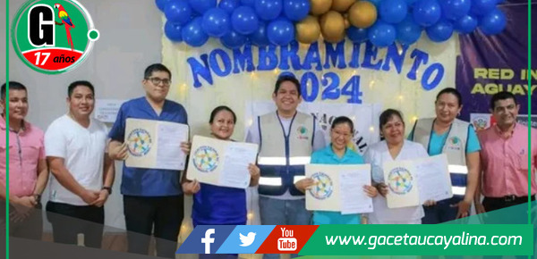 Gore-Ucayali otorga nombramientos a profesionales de salud en Aguaytía.