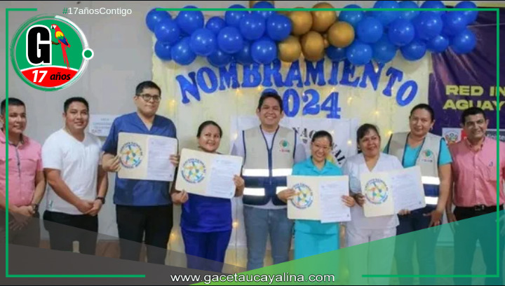 Gore-Ucayali otorga nombramientos a profesionales de salud en Aguaytía.