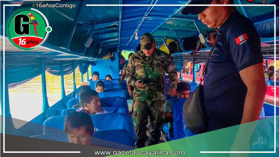 Operativo para combatir la trata de personas y garantizar seguridad en la vía fluvial en Sepahua