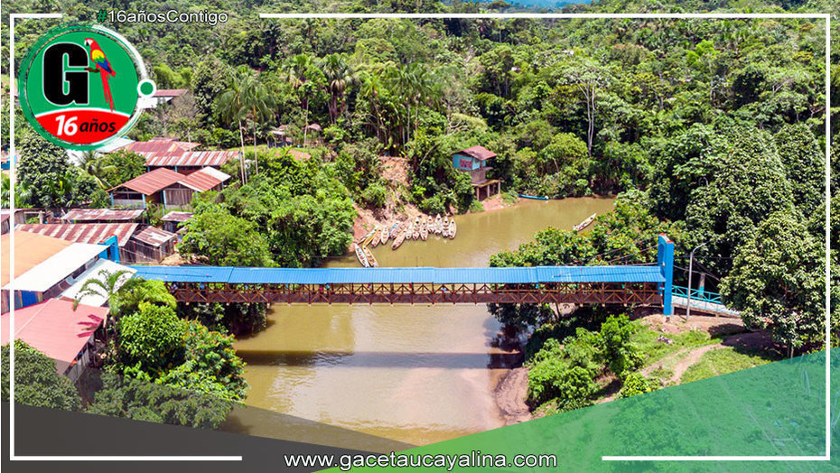 Inauguran puente peatonal en Huampami que impulsa desarrollo del distrito de el Cenepa