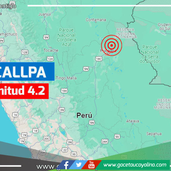 Temblor de 4.2 Grados Estremece Ucayali, Sin Daños Reportados