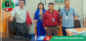 Reunión estratégica entre alcalde de Sepahua y director de la Dirección Nacional de Puentes del MTC