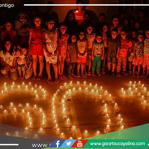 Villa Sepahua se Unió a la HORA DEL PLANETA con Participación Activa de los Más Pequeños