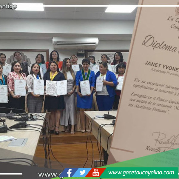 Janet Castagne Recibe Prestigioso Reconocimiento por su Gestión en Coronel Portillo