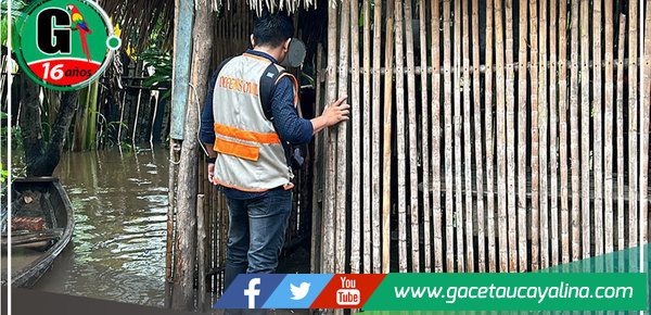 Defensa Civil visita a caseríos afectados por lluvias intensas