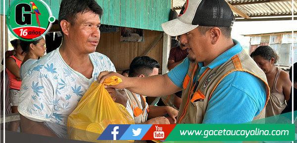 MDY entrega víveres a 35 familias afectadas por inundaciones en caserío Nuevo París