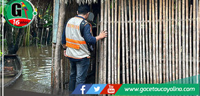 Defensa Civil visita a caseríos afectados por lluvias intensas