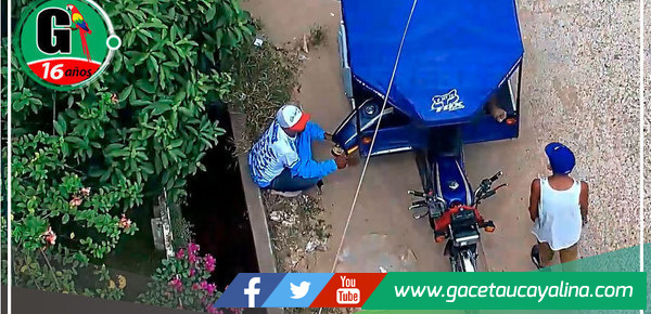 Intervienen a dos sujetos implicados en aparente hurto de tanque de combustible de un trimóvil