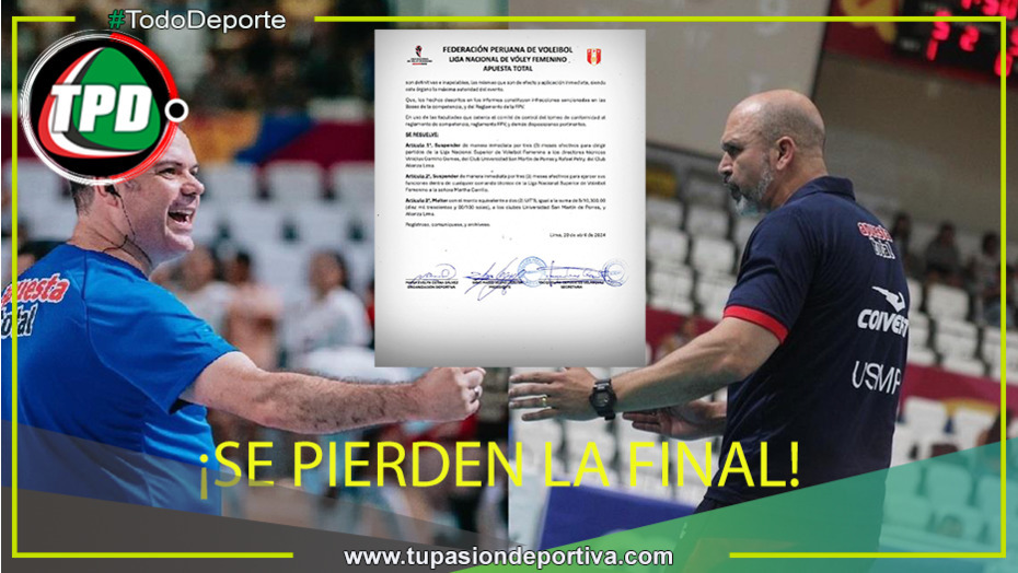 Sancionan a Vinicius Gamino y Rafael Petry