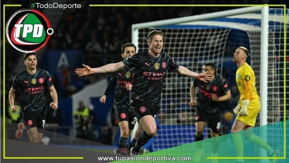 Manchester City pisa firme y golea al Brighton