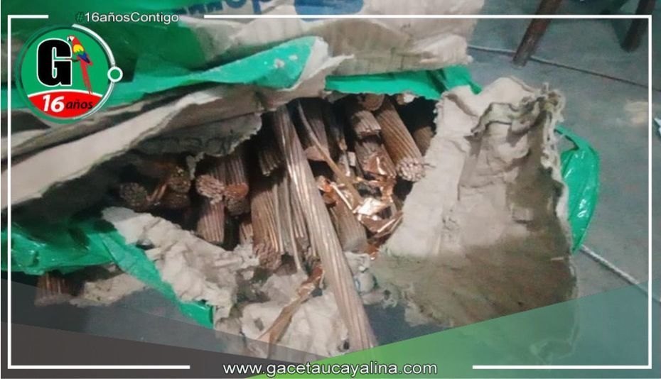 Intervienen a transportista con gran cantidad de cables eléctricos de cobre