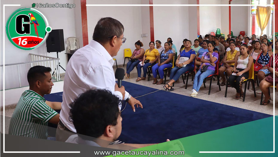 Alcalde de Ucayali destaca compromiso de responsables de comités del PVL.