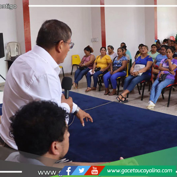 Alcalde de Ucayali destaca compromiso de responsables de comités del PVL.