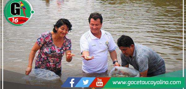 Sembrado exitoso de 5,000 alevinos fortalece reservas acuícolas en Tahuanía