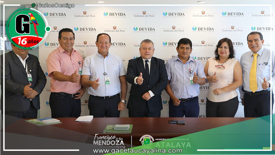 Alcalde de Atalaya y DEVIDA se unen para beneficiar a productores de café y cacao