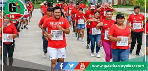 Alcalde Abog. John Salcedo lidera TROTATÓN en Sepahua por la salud y el deporte