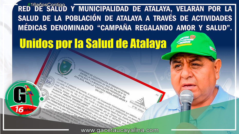 Red de Salud y Municipalidad de Atalaya unen esfuerzos en campaña médica