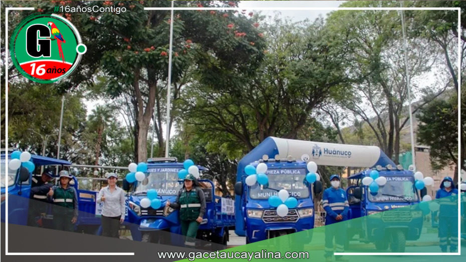 La Municipalidad de Huánuco ha puesto en funcionamiento 10 nuevas motofurgonetas