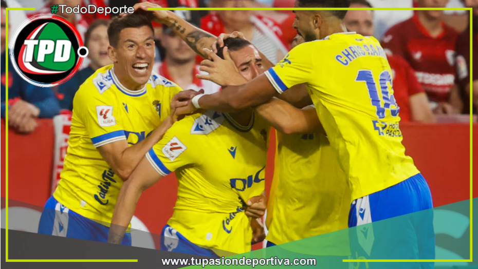 El Cádiz consigue un agónico triunfo en el Sánchez Pizjuán y sigue soñando con la permanencia