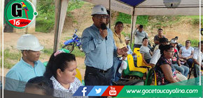 Alcalde Rodolfo Lovo Tello entrega obra de alcantarillado en el Barrio La Marina