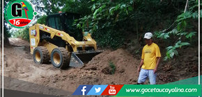 Municipalidad de Irazola realiza mantenimiento de calles en Vista Alegre de Chía
