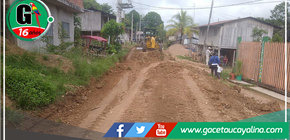 Municipalidad de Irazola realiza mantenimiento en calles de Los Ángeles