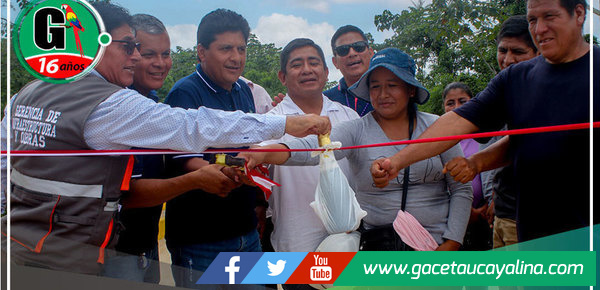 Inauguran seis puentes en Alexander Von Humboldt para beneficiar a agricultores