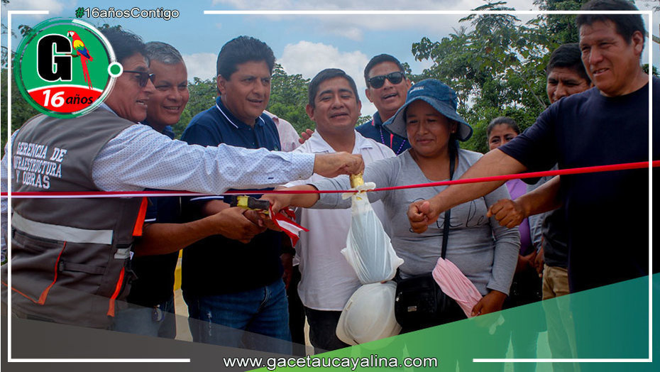 Inauguran seis puentes en Alexander Von Humboldt para beneficiar a agricultores