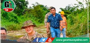 Gobernador René Chávez y Mayor General FAP evalúan mejoras en carretera hacia Ala 5