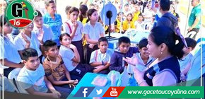 En la feria informativa de Unicef mostro Garesa Loreto la lonchera saludable