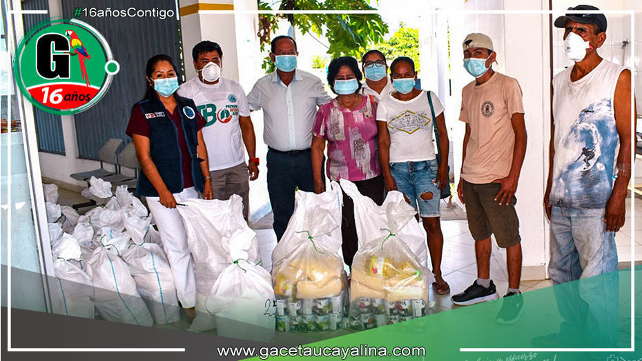 Entrega de canastas de víveres para combatir la tuberculosis en Atalaya