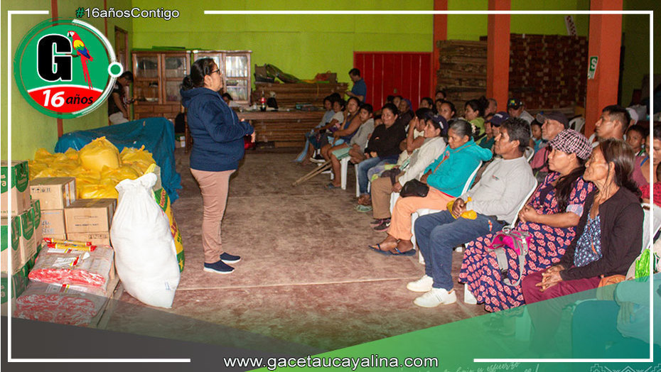 Entrega de víveres a personas discapacitadas en Atalaya