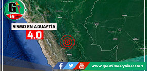 Sismo de magnitud 4.0 sacude Aguaytía esta madrugada