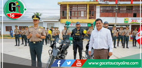 Alcalde de El Dorado entrega motocicletas para reforzar la seguridad en San José de Sisa