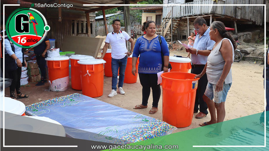 Alcalde de Ucayali brinda ayuda humanitaria al barrio 28 de Julio