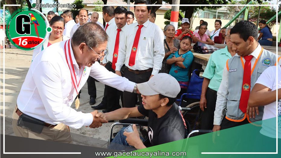 Alcalde de Ucayali brinda apoyo integral a personas con discapacidad