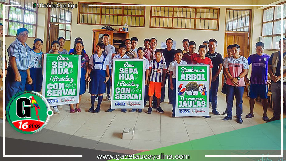 Alcalde John Salcedo Ríos promueve ciudadanía ambiental en escuelas de Sepahua