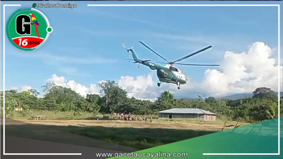 Loreto: Un helicóptero de la Policía realizó un aterrizaje de emergencia, pero sus ocupantes salieron ilesos