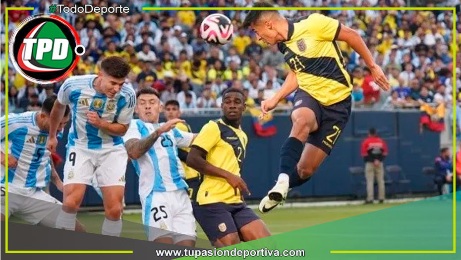 Argentina vence a Ecuador con gol de Di María en amistoso en Chicago