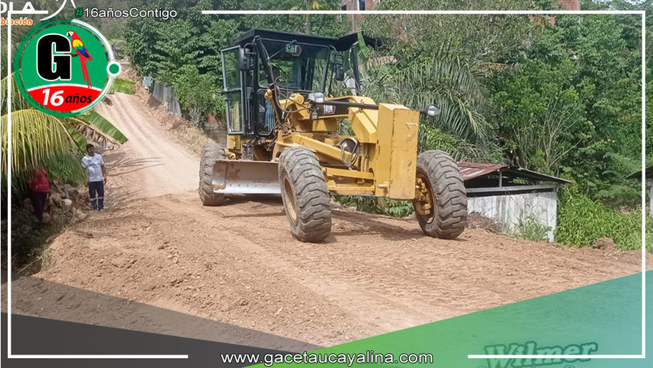 Municipalidad de Irazola Intensifica Mantenimiento de Calles en Las Lomas
