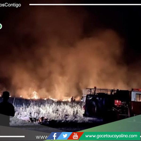 Incendio en Aeropuerto deTingo María 
