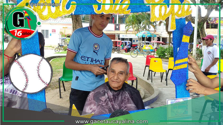 Cientos de Padres Reciben Corte de Cabello Gratis en Contamana