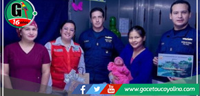 Milenka nace en plena Amazonía a bordo de la PIAS Putumayo I