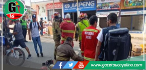 Incendio en ferretería de Tarapoto deja cuatro heridos